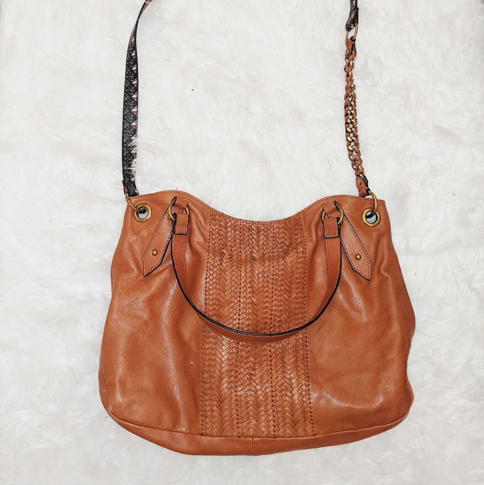 Leather crossbody purse